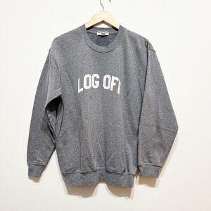 Sub_Urban Riot Log Off Classic Crew Neck Long Sleeve Pullover Sweatshirt Sweater
